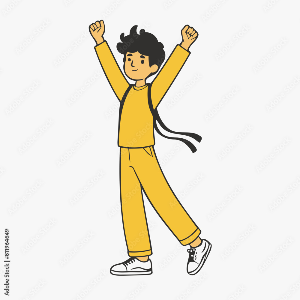 Vector illustration of a cute Character for children story book Vector illustration of a cute Character for children story book