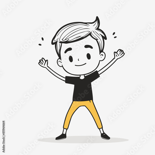 Cute vector illustration of a Character for youngsters' picture books