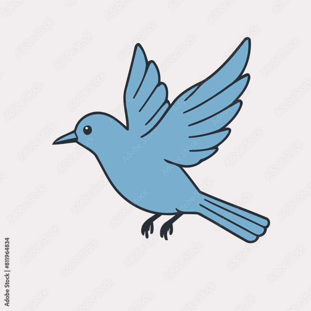 Cute Bird for preschoolers' storybook vector illustration Cute Bird for preschoolers' storybook vector illustration