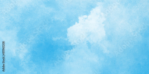 Chaotic light watercolor background paper texture, Abstract soft sky blue watercolor paper textured illustration,  The summer is colorful clearing day Good weather with natural clouds.	
