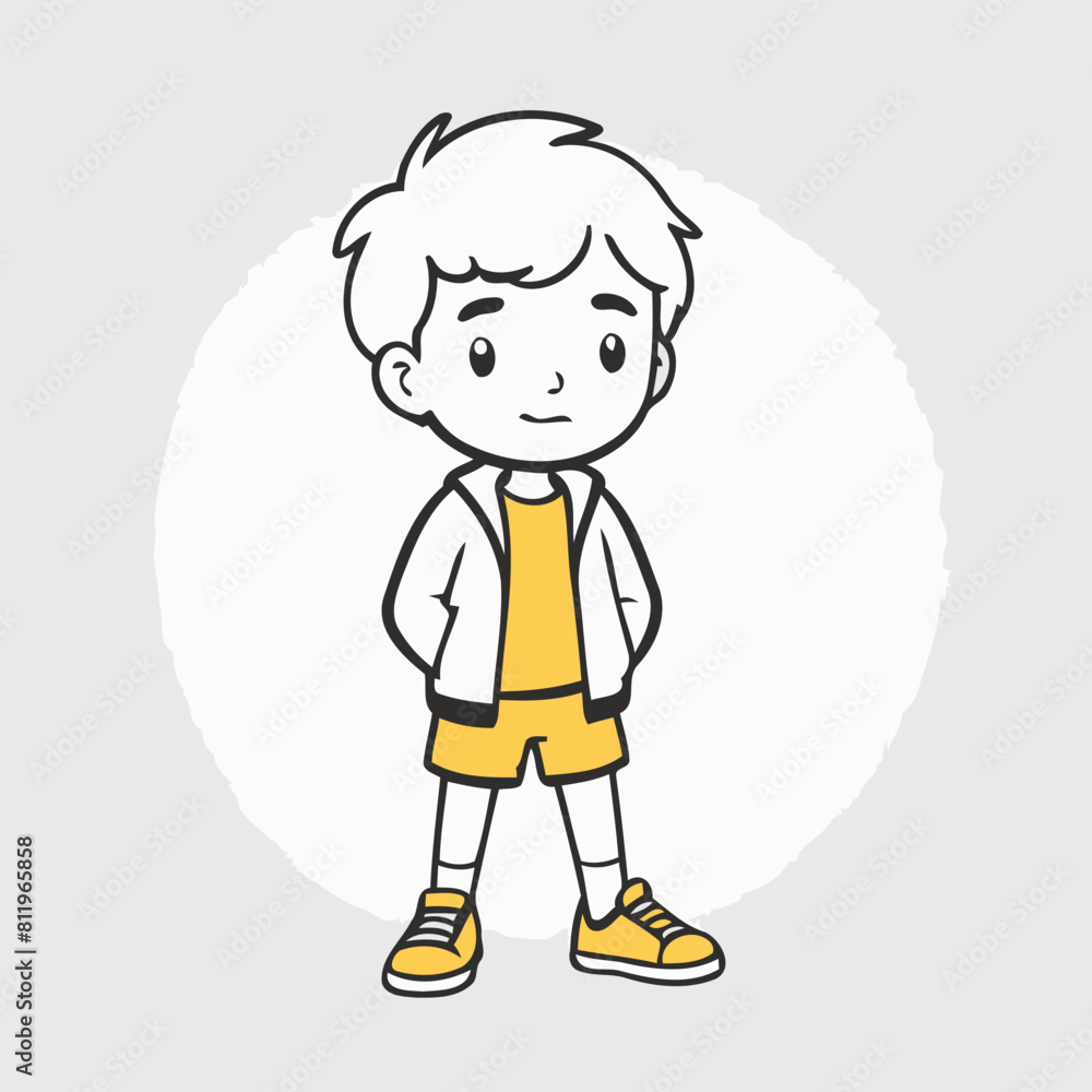 Cute Character for toddlers books vector illustration Cute Character for toddlers books vector illustration