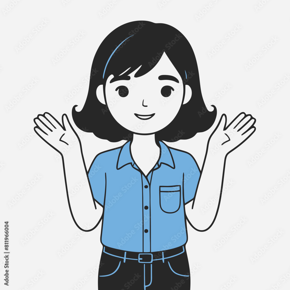 Cute vector illustration of a Character for kids' reading time Cute vector illustration of a Character for kids' reading time