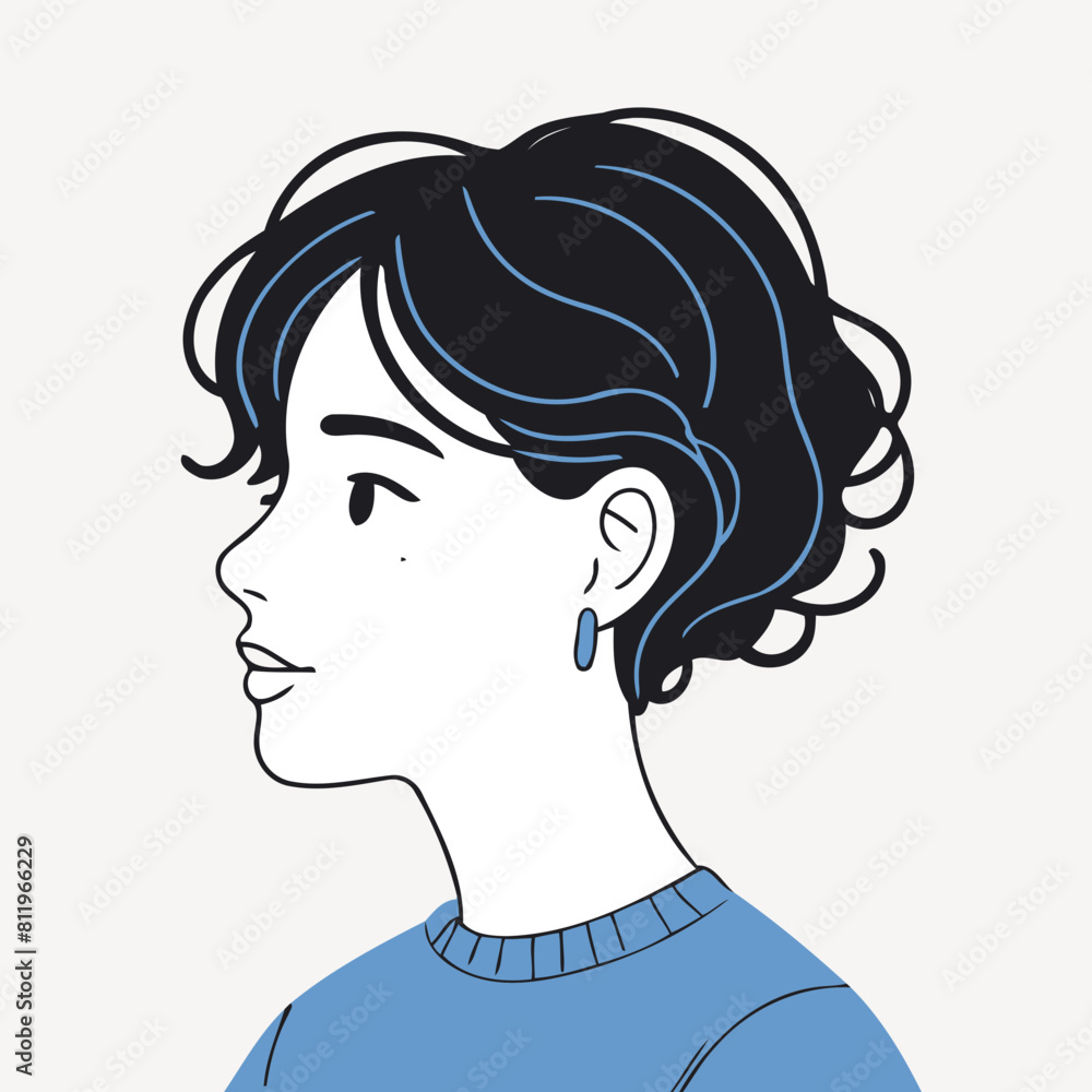 Cute Person vector illustration for preschoolers' learning moments Cute Person vector illustration for preschoolers' learning moments