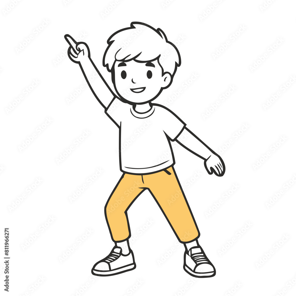 Cute Character for young readers' picture book vector illustration Cute Character for young readers' picture book vector illustration