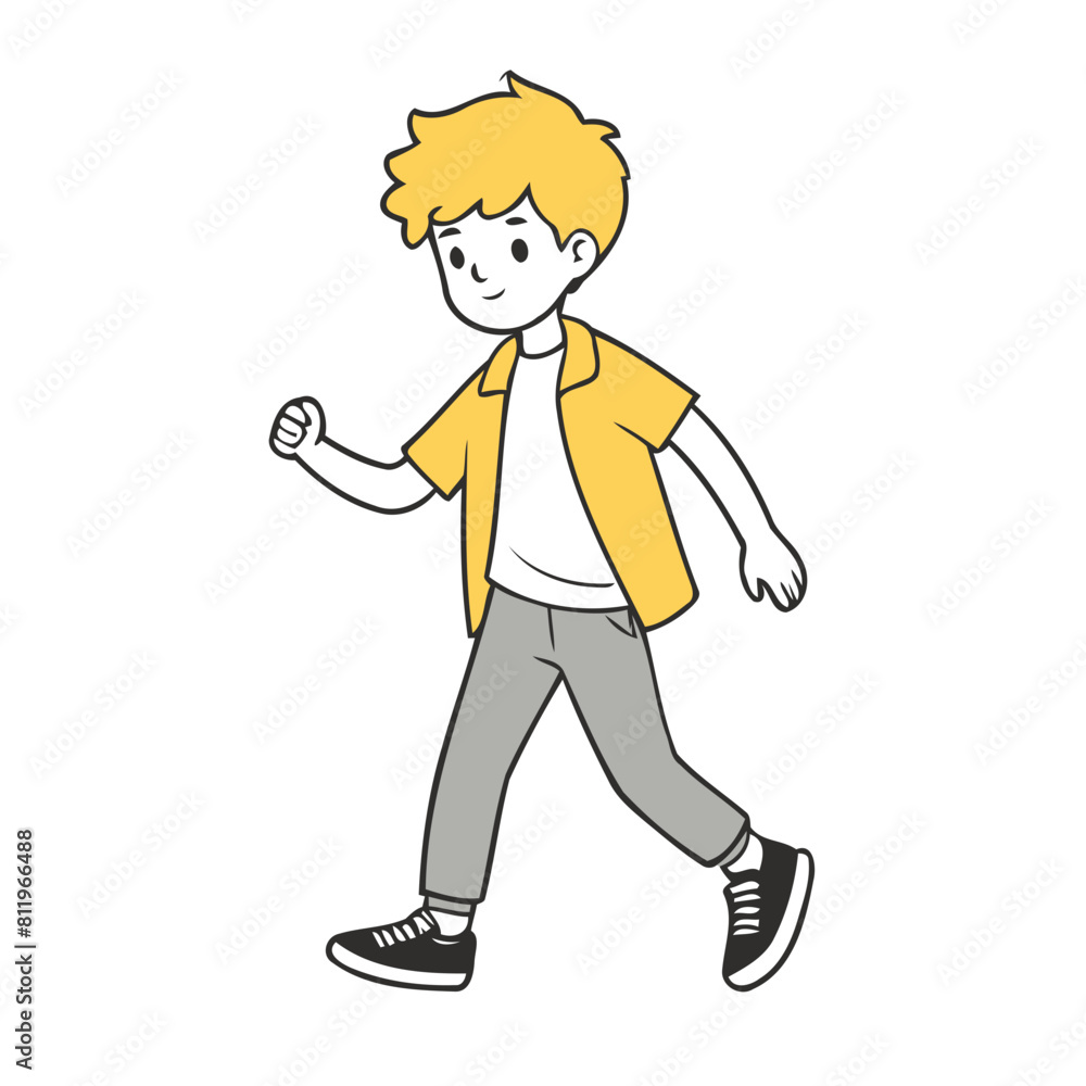 Vector illustration of an adorable Character for young readers' books Vector illustration of an adorable Character for young readers' books