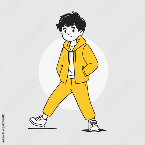 Cute vector illustration of a Character for youngsters' imaginative stories
