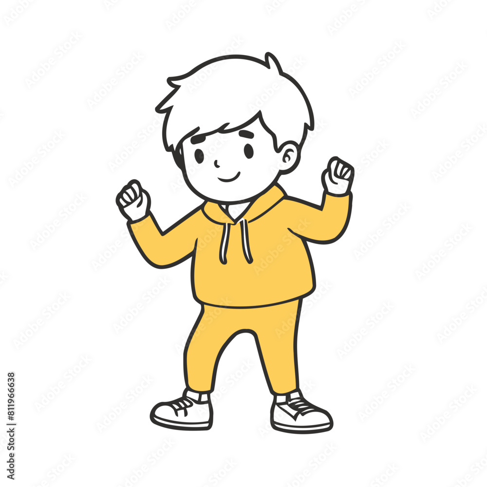 Vector illustration of a sweet Character for youngsters' imaginative journeys Vector illustration of a sweet Character for youngsters' imaginative journeys