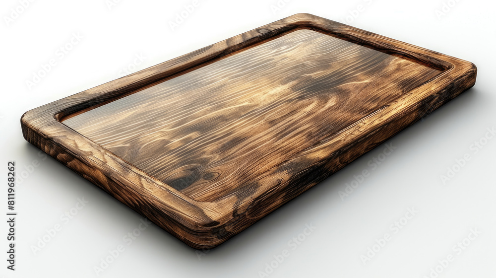 Wooden Cutting Board on White Surface Wooden Cutting Board on White Surface