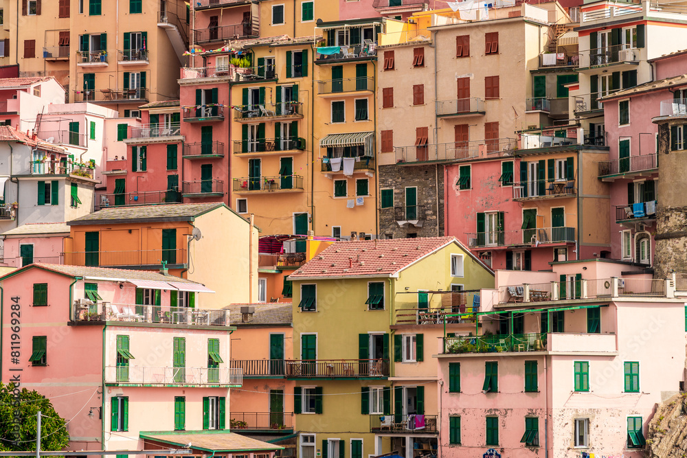 House of Italian colors. Manarola House of Italian colors. Manarola