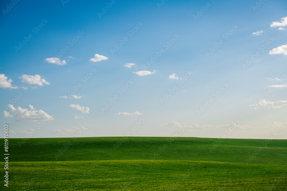 Blue sky and white clouds prairie Blue sky and white clouds prairie