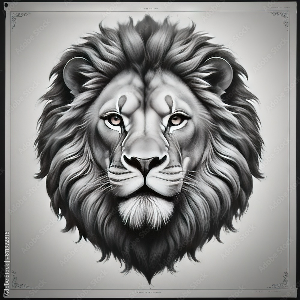 Obraz premium head of lion