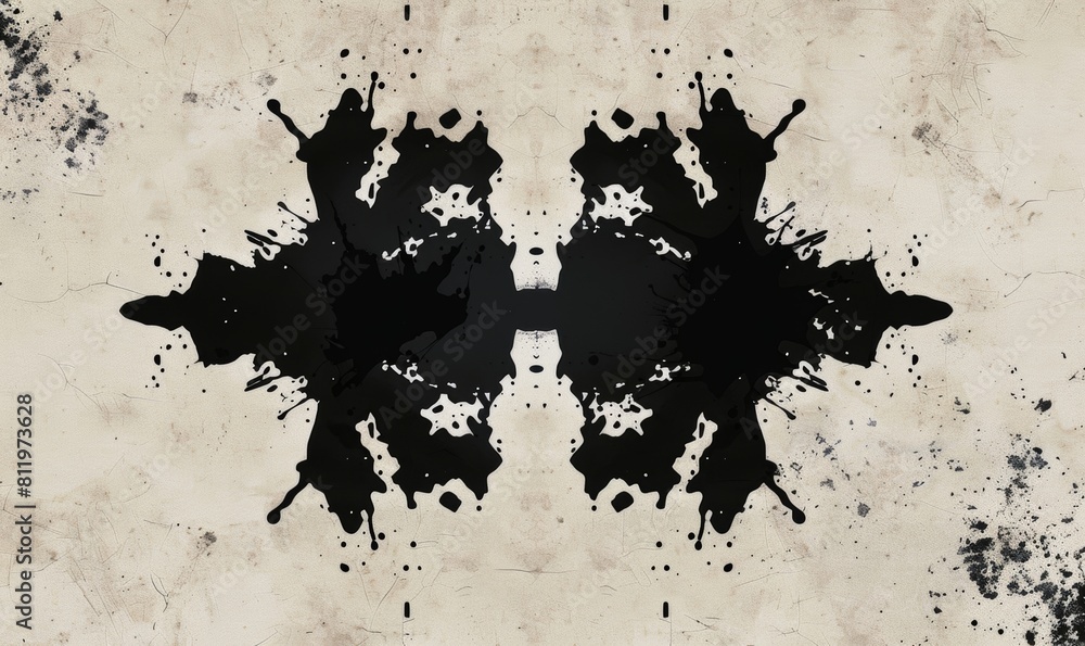 Obraz premium Rorschach inkblot design