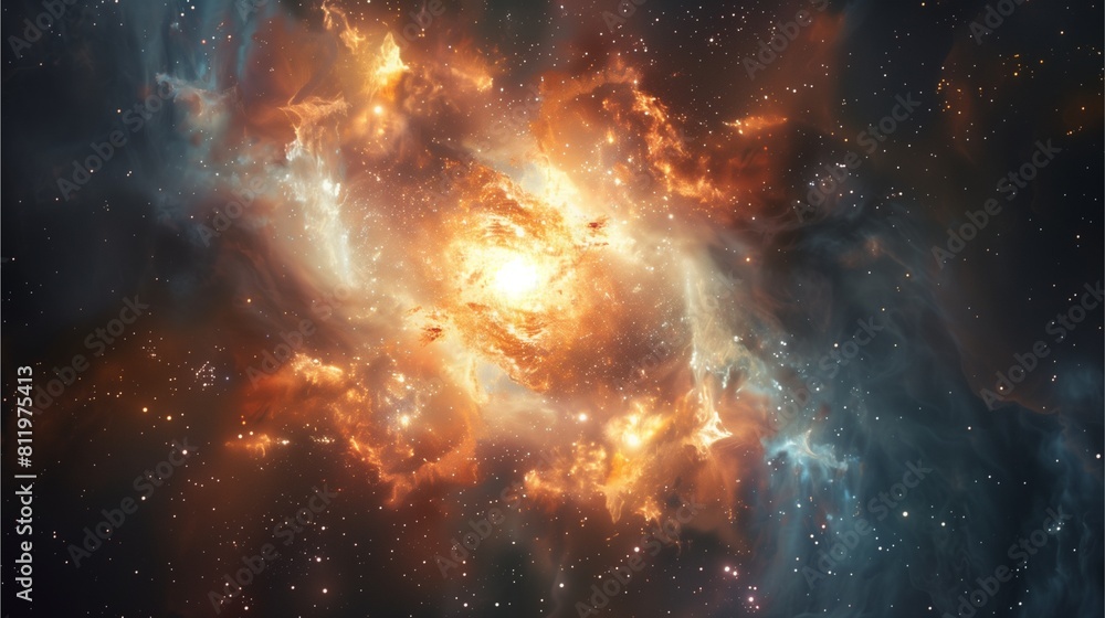 Fototapeta premium A reverie among the stars, where time stands still and the mysteries of the cosmos.