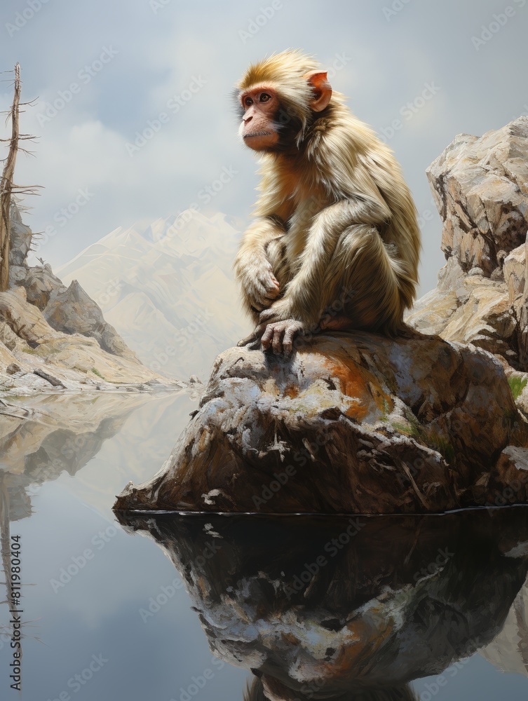 Obraz premium monkey cute