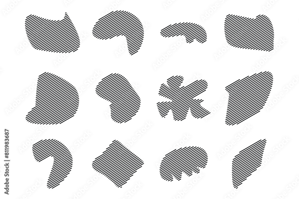 Blobs Abstract Fluid Shape Stripe lines Set Abstract Black Shapes Liquid Shape Elements Random Outline Fluid Shapes. Blobs Abstract Fluid Shape Stripe lines Set Abstract Black Shapes Liquid Shape Elements Random Outline Fluid Shapes.
