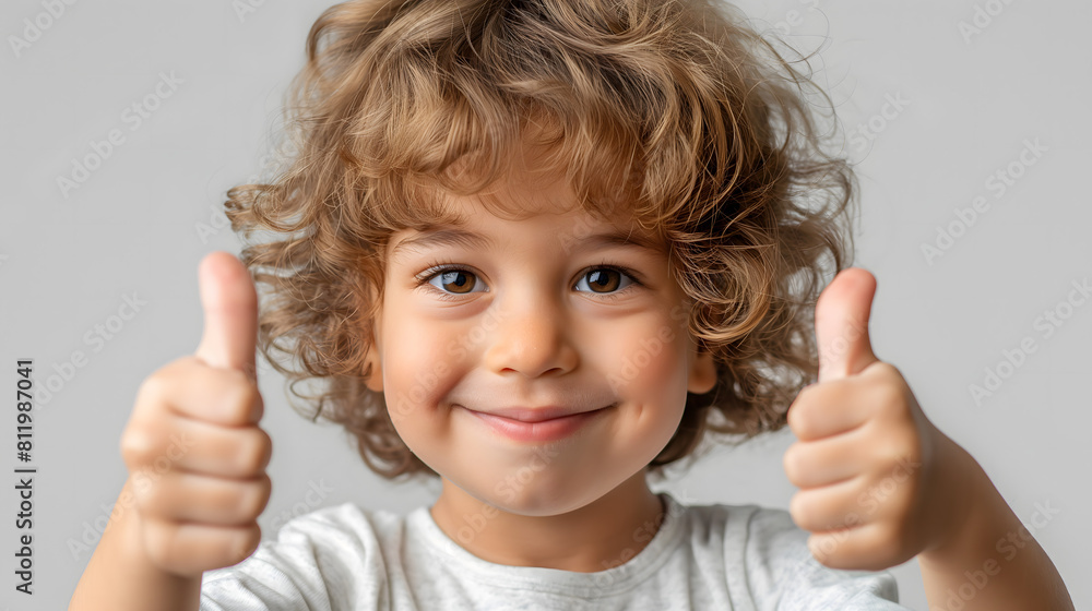 A toddler giving a thumbs up isolated on transparent A toddler giving a thumbs up isolated on transparent