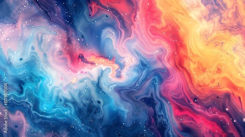 Captivating Fluid Masterpiece Dazzling Abstract Swirls of Color in Motion