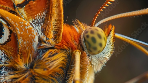 butterfly on flower macro lens
