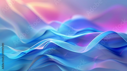 Wallpaper Mural Stylish Blue Gradient Background for Presentations Generative AI Torontodigital.ca
