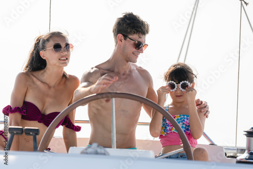 Mother and Father teaching ...