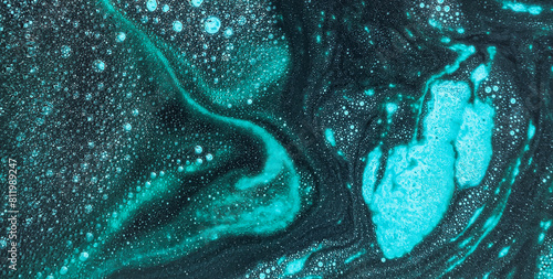 The Enchanting Dance: Free-Flowing Colors in Liquid Art with an Ethereal Touch
