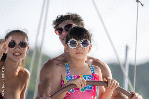 Mother and Father teaching ...