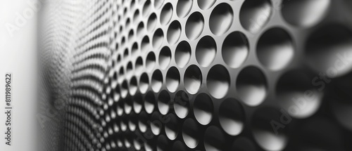 Gray Background with Dot Progression for Presentation or Screensaver Generative AI