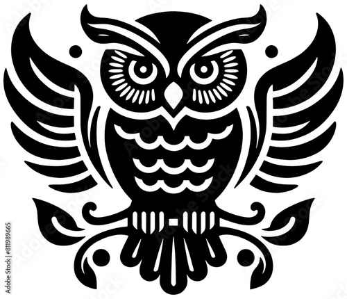 A minimalistic owl for logo