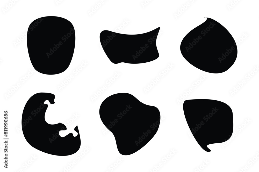 Blobs Abstract Fluid Shape set Abstract black shapes Liquid shape elements Random outline fluid shapes. Blobs Abstract Fluid Shape set Abstract black shapes Liquid shape elements Random outline fluid shapes.