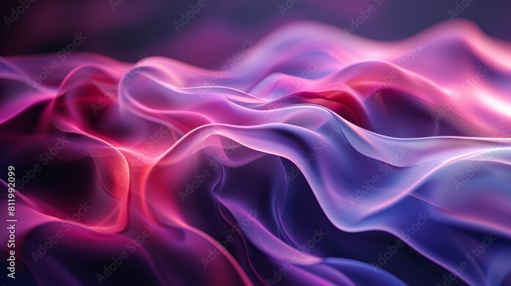 Fototapeta premium Dark Abstract Waves Background for Presentation Generative AI