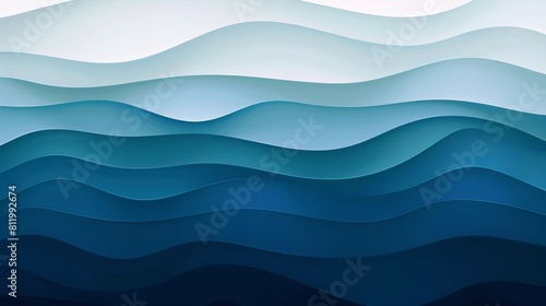 Dark Blue Gradient Abstract Wallpaper for Presentation Backgrounds Generative AI