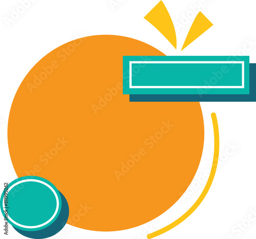 Bubble banners with quotation, message and comment