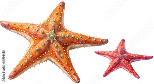 starfish animals on transparent background photo