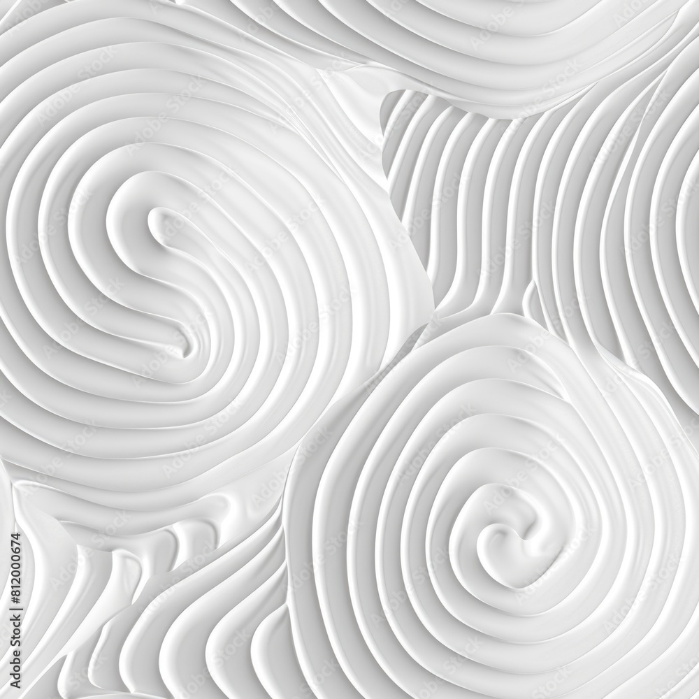 Obraz premium Close up shot of white swirls on a wall, suitable for backgrounds or textures