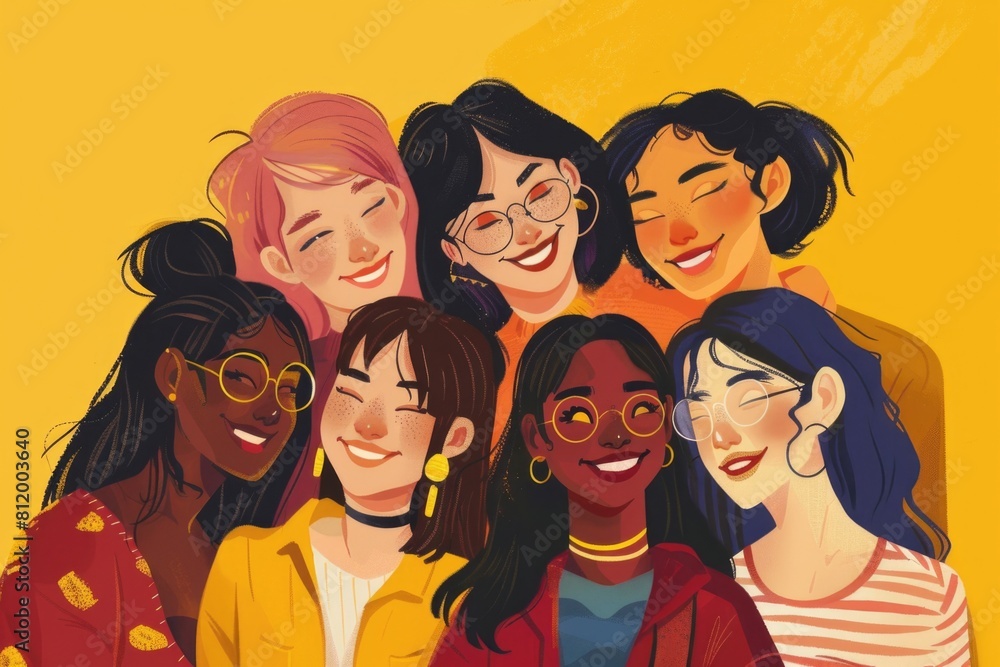 A group of women standing next to each other. Perfect for business or diversity concepts A group of women standing next to each other. Perfect for business or diversity concepts