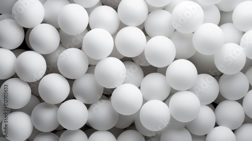 Abstract white ping-pong ball background