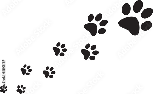 Paw Prints Silhouettes
