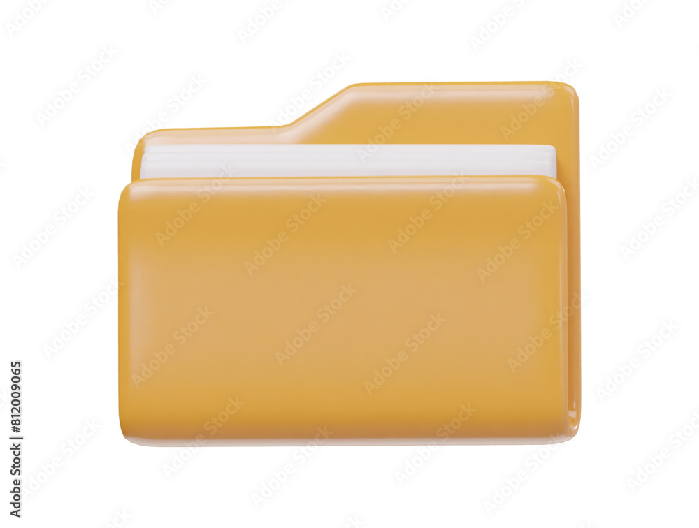 Folder icon 3d render illustration Folder icon 3d render illustration