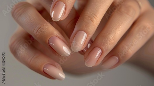 Close up of a manicured hand  suitable for beauty or spa concepts