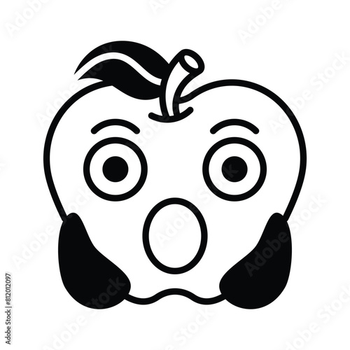 Oh My God expression emoji vector design, editable vector