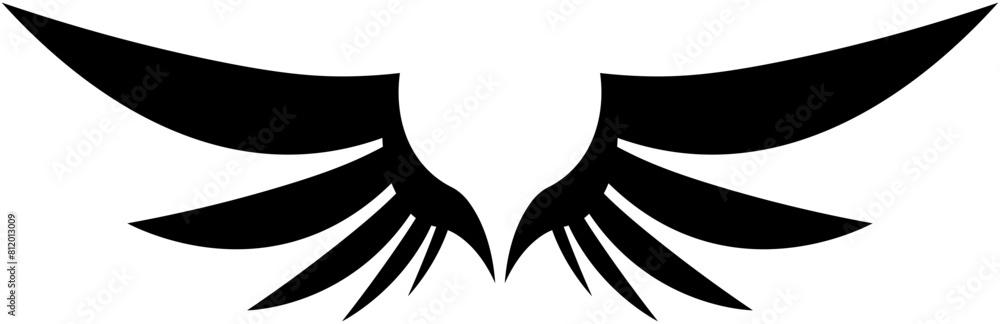 Wing icon,Wing badge,Eagle Wing. Vector Wing icon,Wing badge,Eagle Wing. Vector