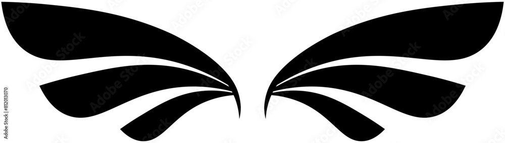 Wing icon,Wing badge,Eagle Wing. Vector Wing icon,Wing badge,Eagle Wing. Vector