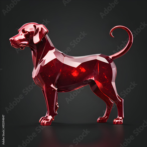Dog Statue  Ruby    12 Zodiac animals in China   Vietnam 