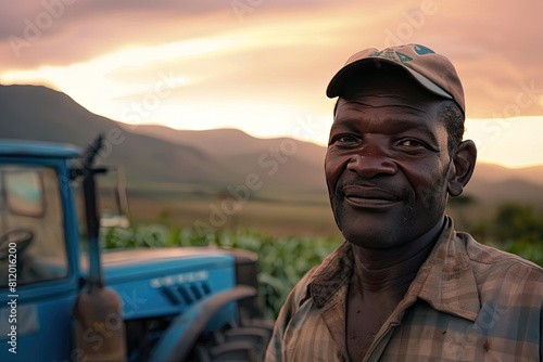 A black south african farmer