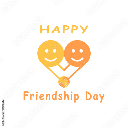 Happy Friendship day vector typography design. Inspirational quotes about friendship