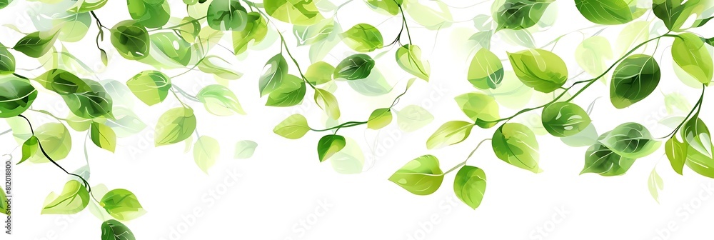 pattern of light green leaves on isolated background pattern of light green leaves on isolated background