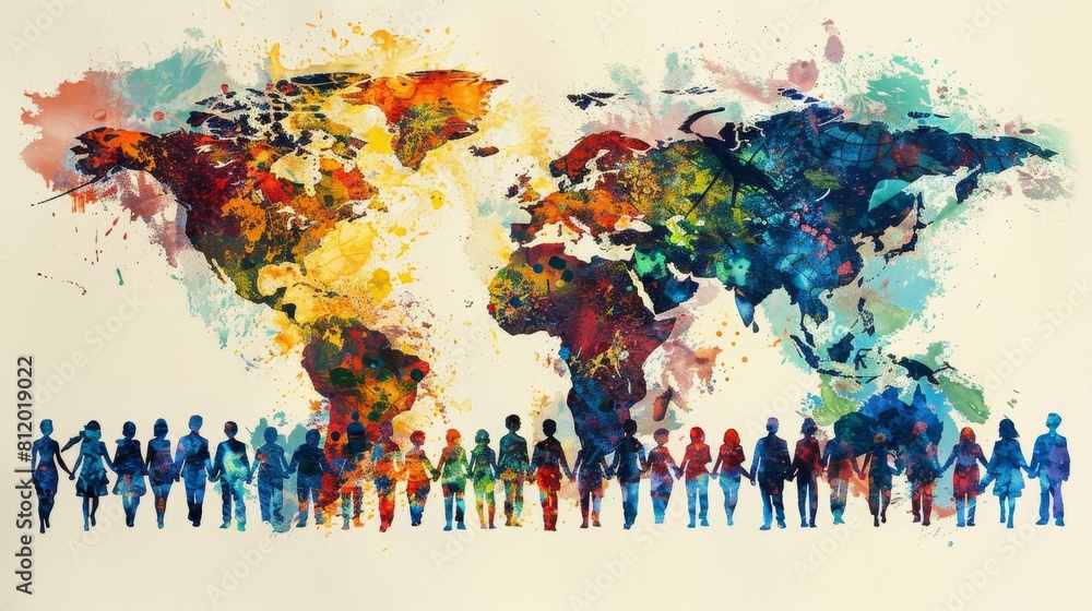 Craft an image that symbolizes global security efforts Craft an image that symbolizes global security efforts