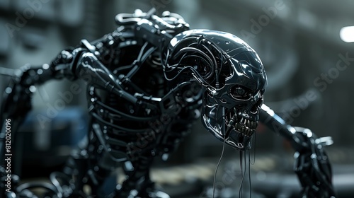 Beneath its outer layer of living tissue lies a hyperalloy combat chassis, the metal endoskeleton 