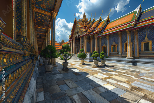 Wat Phra Keow. The royal temple in Bangkok, Thailand photo