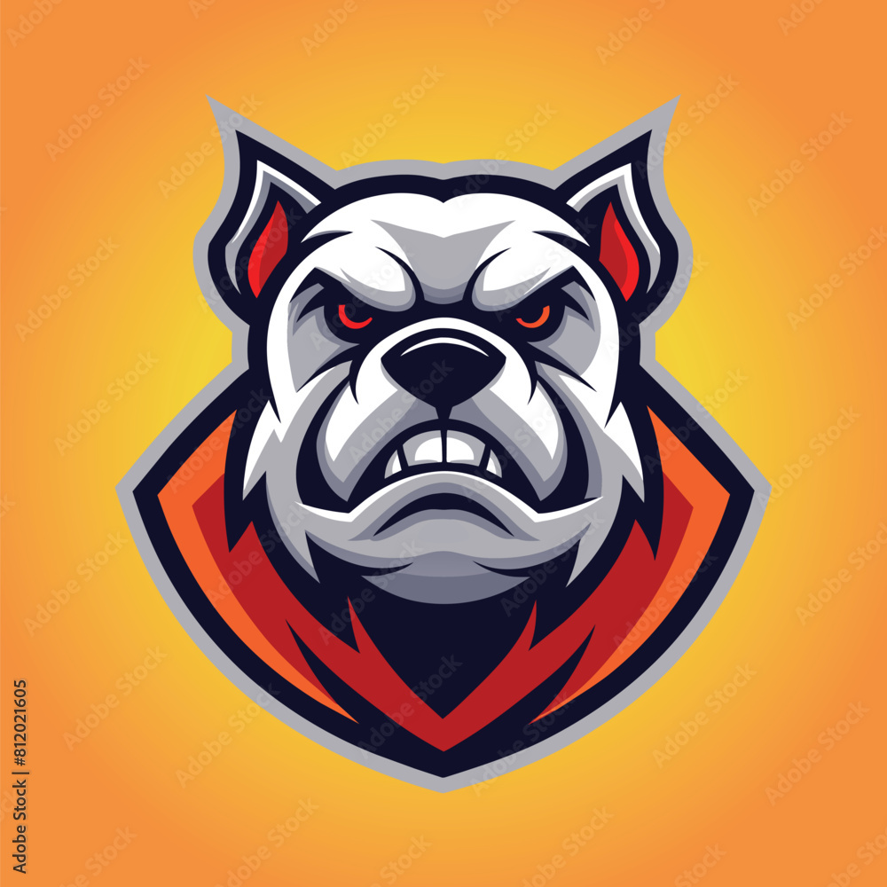 Bulldog vector bulldog mascot logo design Bulldog vector bulldog mascot logo design